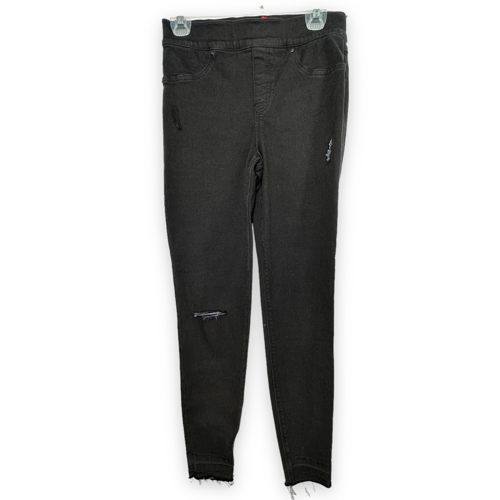 SPANX Vintage Distressed Ankle Skinny Jeans Vintage Black Women's Size M (6-8)